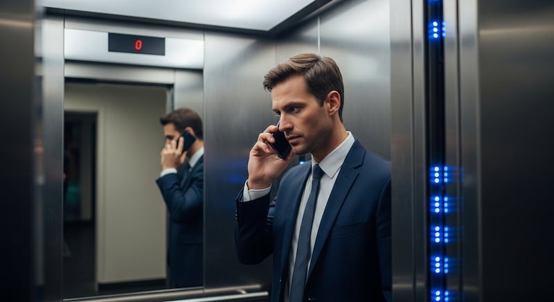 Llamada a un celular, en un ascensor. - FW/Whisk