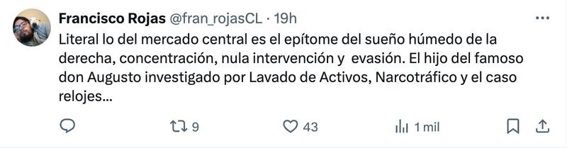 Comentarios sobre Javier Olivares | Captura: X (Twitter)