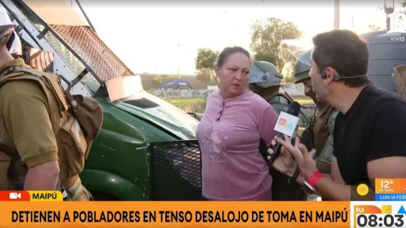 Tenso operativo en desalojo de toma Santa Marta: se registran disturbios y detenciones