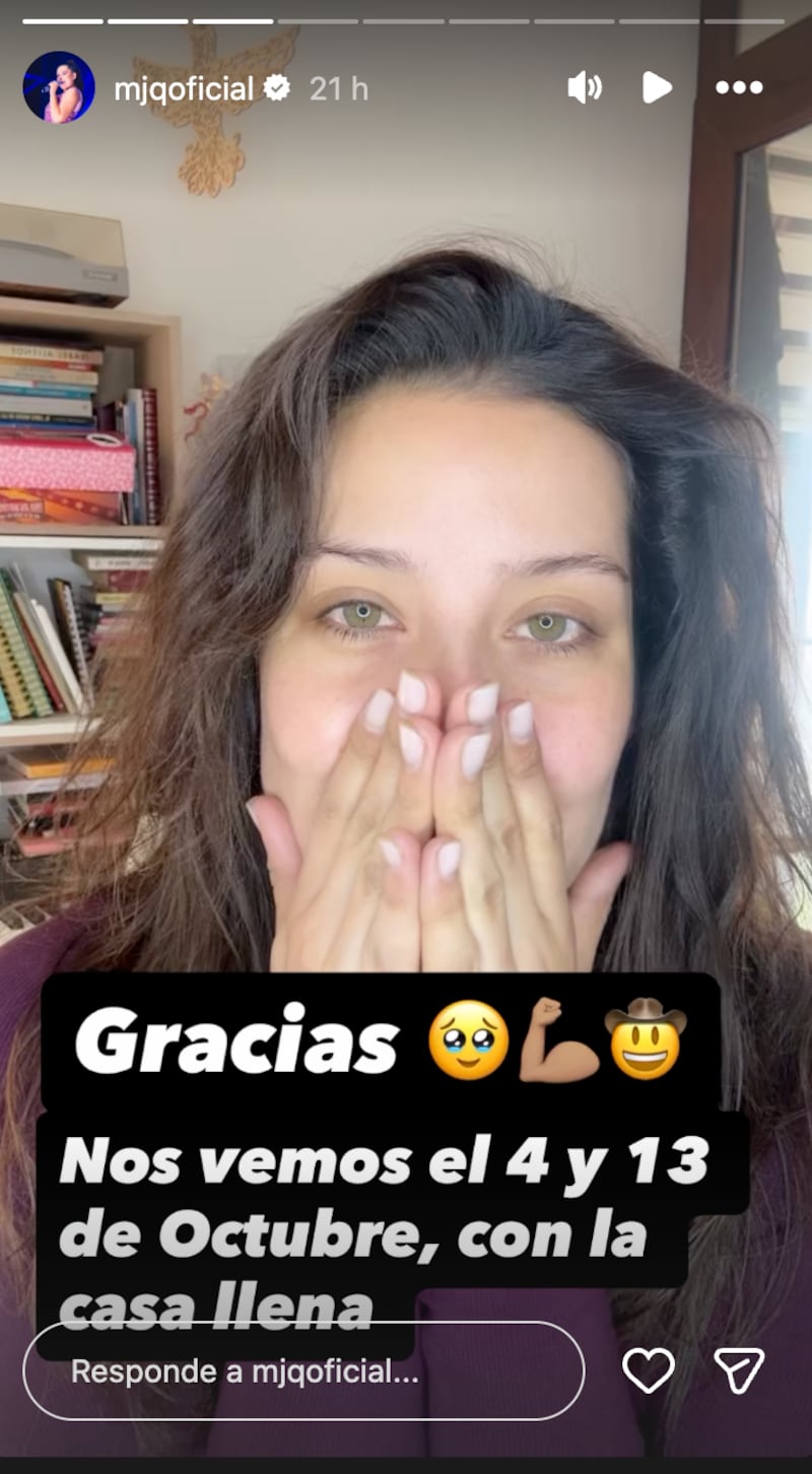 Historia de María José Quintanilla | Fuente: Instagram @mjqoficial