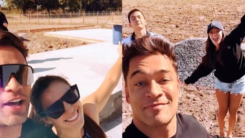 Thiago Cunha y Chantal Gayoso compartieron los avances de su proyecto familiar: construyen casa en Chicureo