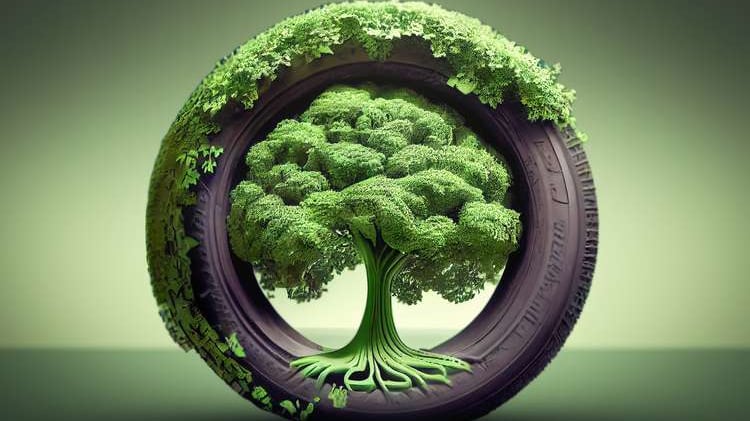 Los neumáticos se pueden convertir en la materia prima principal en procesos de construcción