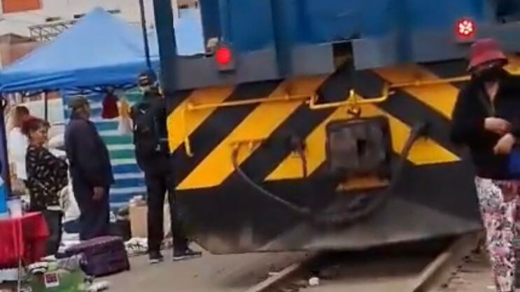 mujer atropellada por tren