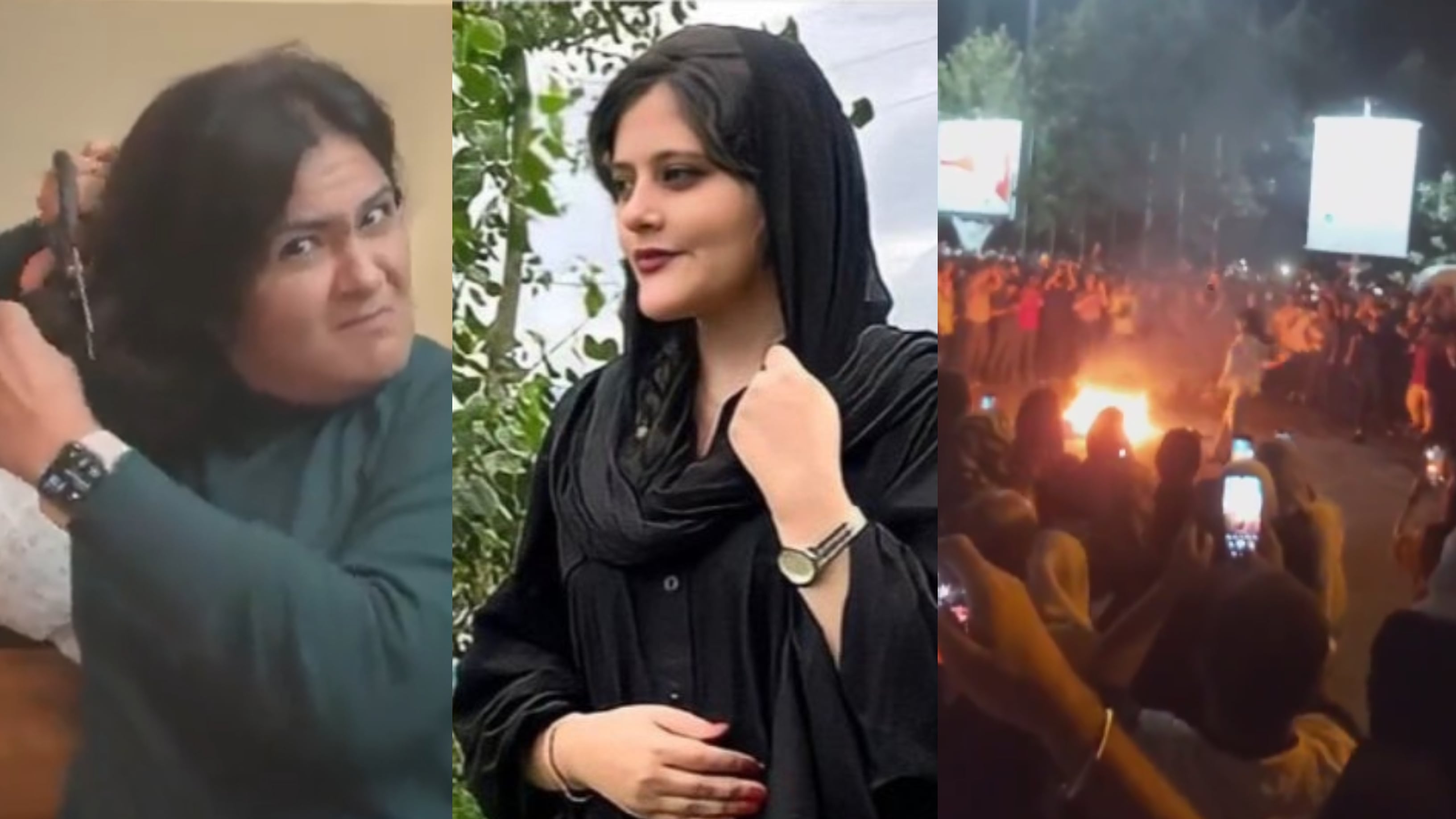 Mujeres en Irán se cortaron el cabello y quemaron velos como protesta por la muerte de la joven Mahsa Amini