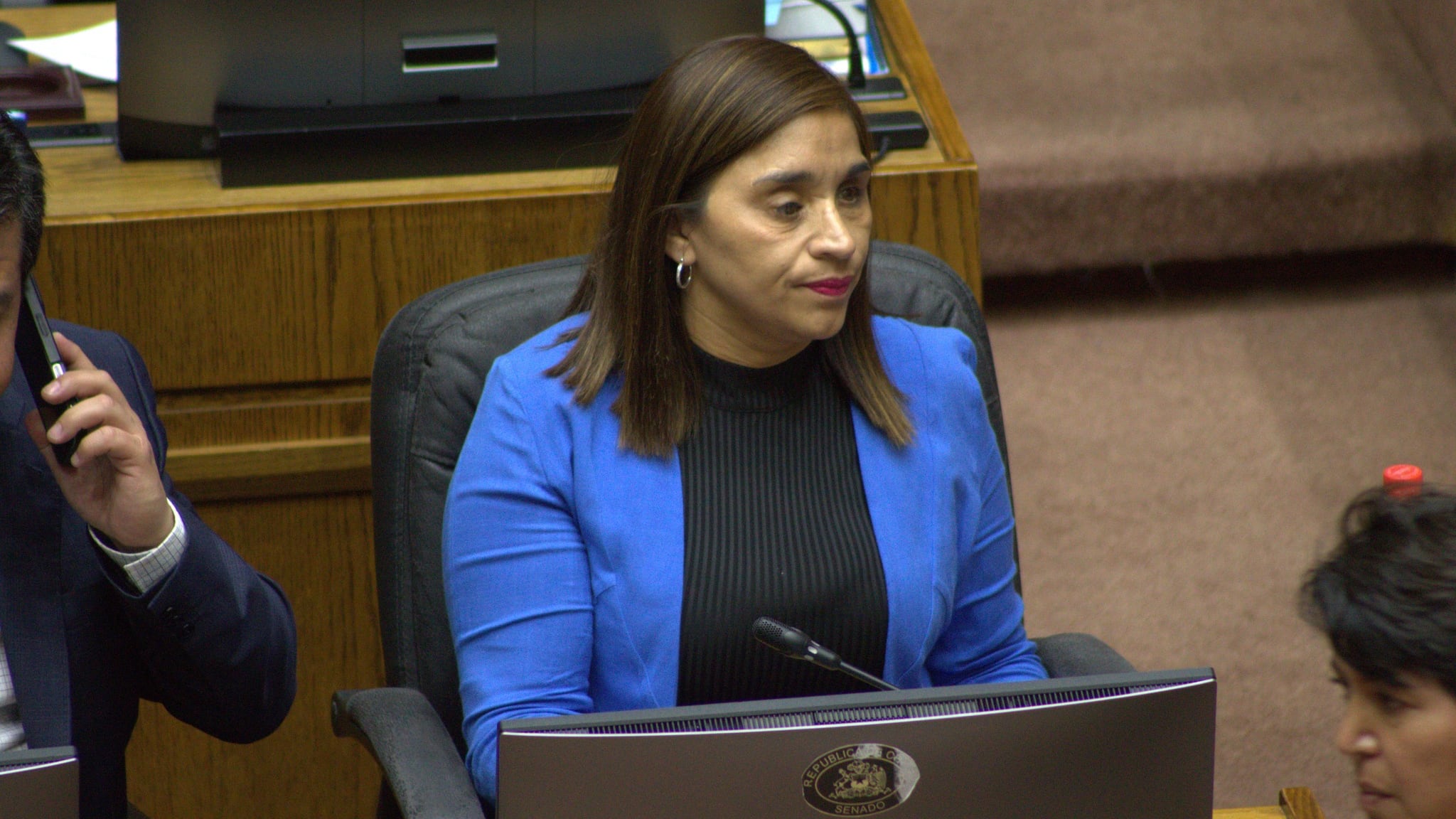 Fabiola Campillai quedó ciega producto de las heridas que le provocó la bomba lacrimógena en el rostro