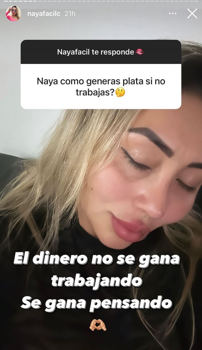 Historia de Naya Fácil | Instagram