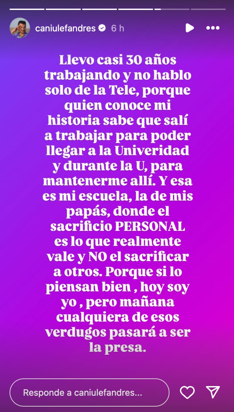 Historia de Andrés Caniulef | Fuente: Instagram @caniulefandres