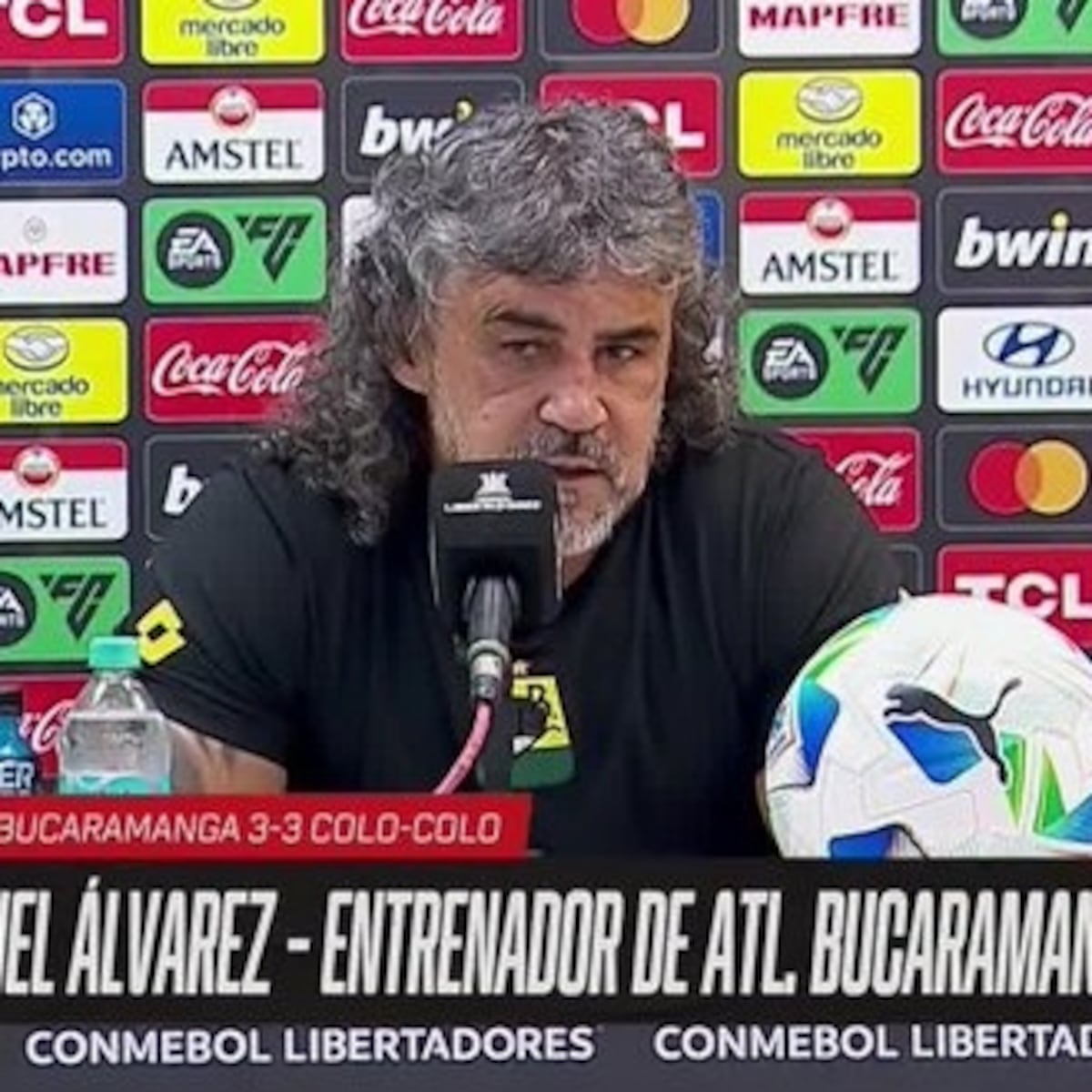 DT de Bucaramanga critica suerte de Colo Colo en empate 3-3 DT de Bucaramanga critica suerte de Colo Colo en empate 3-3