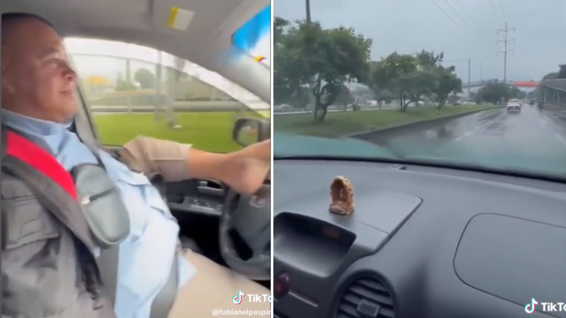 Conductor Uber sin brazos