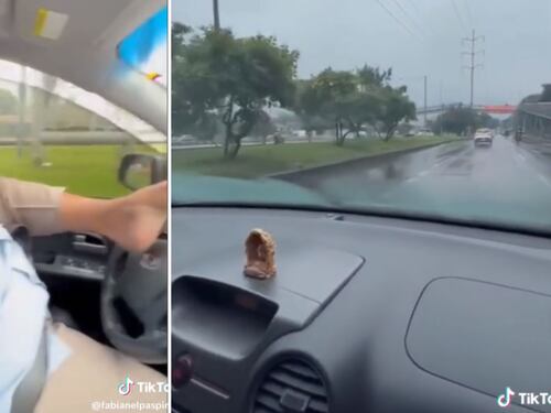 Hombre genera admiración al trabajar en Uber manejando con los pies, al nacer sin brazos