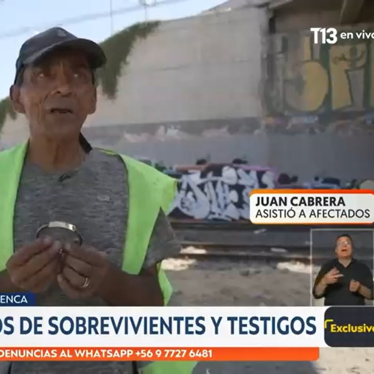 Testigo de tragedia en Renca intenta devolver pulsera encontrada Testigo de tragedia en Renca intenta devolver pulsera encontrada