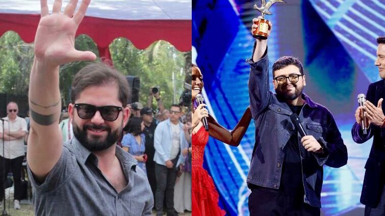 Gabriel Boric y Luis Slimming