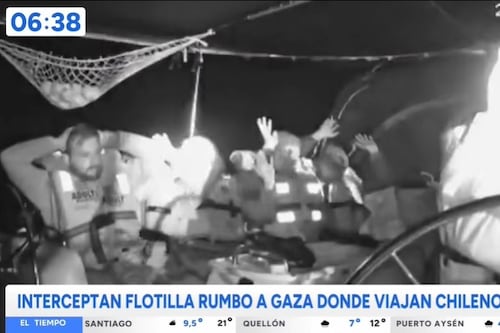 Interceptan flotilla humanitaria rumbo a Gaza donde viajaban activistas chilenos