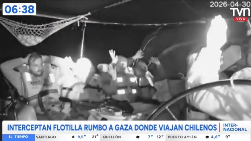 Interceptan flotilla humanitaria rumbo a Gaza donde viajaban activistas chilenos