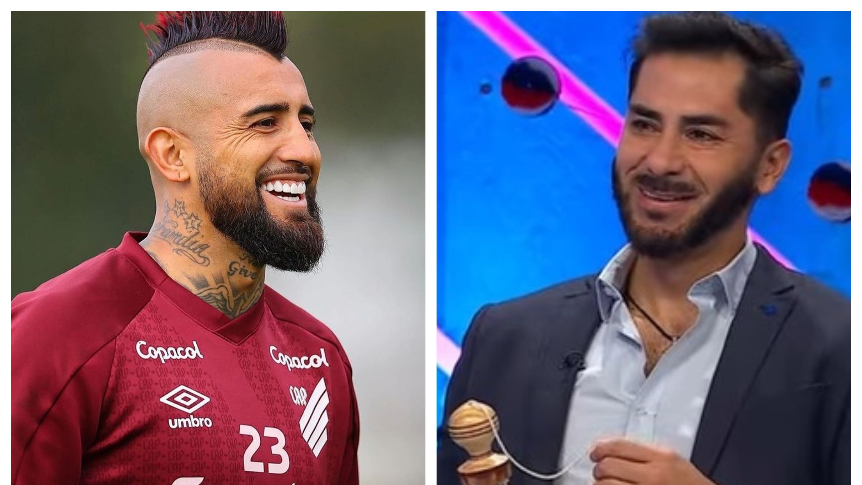 El jugador de Athletico Paranaense cuestionó el trabajo de comentarista deportivo de su excompañero en la selección chilena.