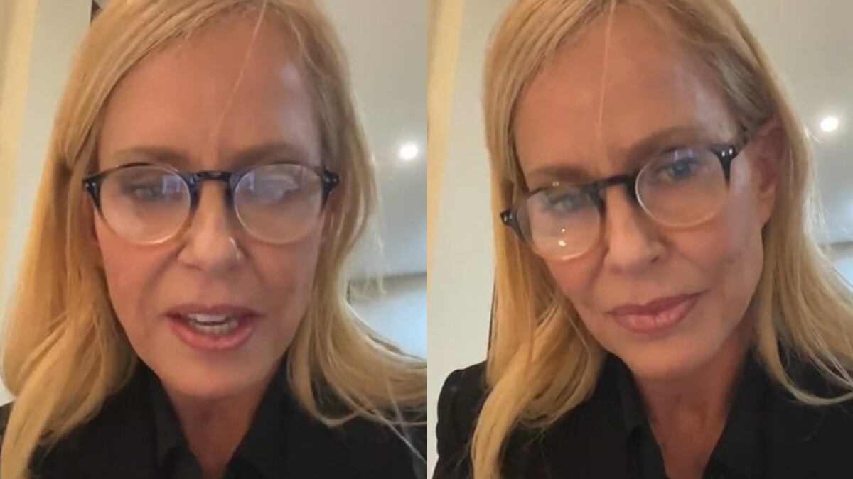 La animadora habló a través de un live