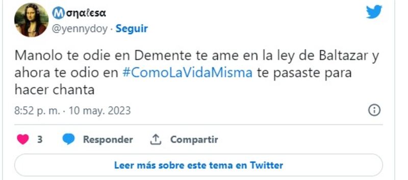 Captura de Twitter