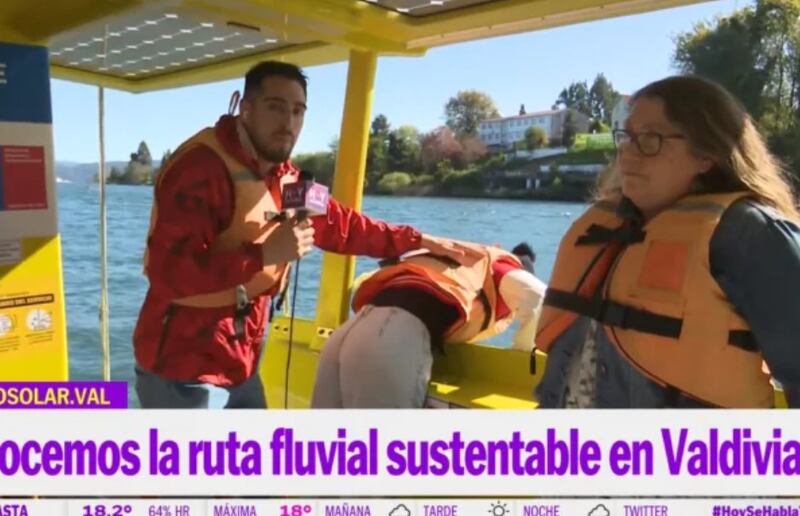 Yamila Reyna se mareó en Taxi Fluvial