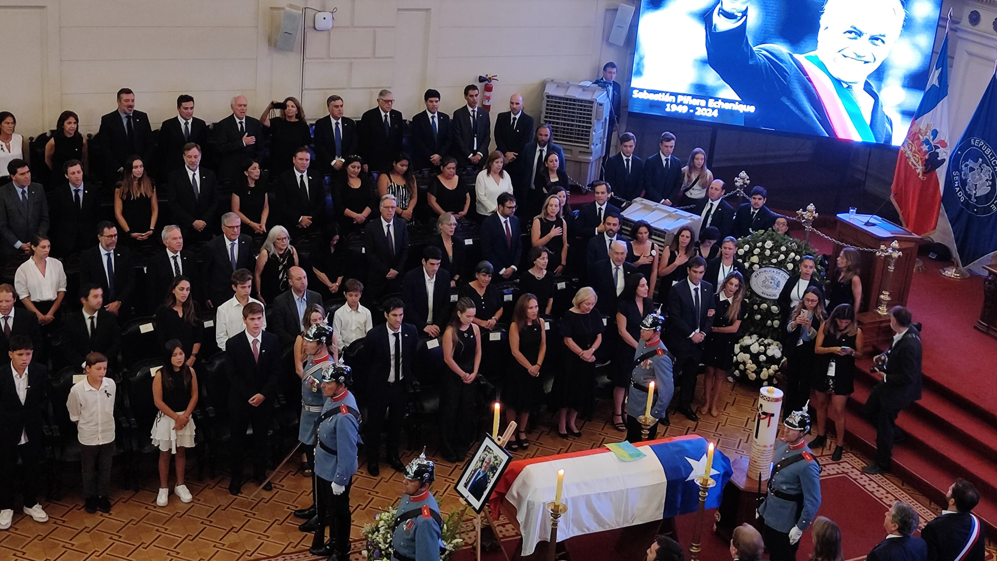 Funeral de Sebastián Piñera en 2024