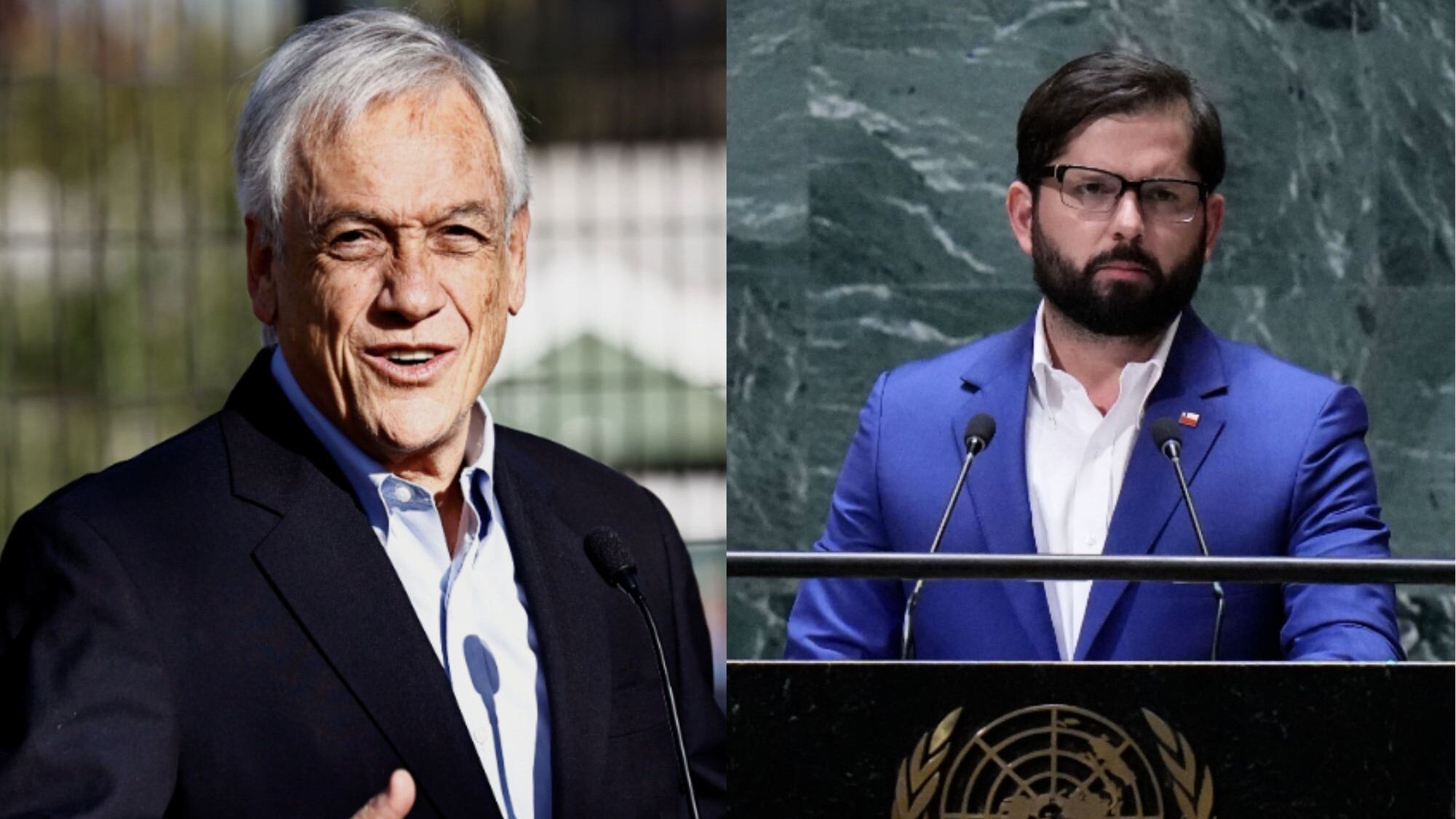 Sebastián Piñera y Gabriel Boric