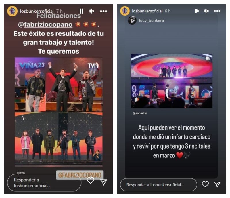 Los artistas celebraron su participación en la rutina de Fabrizio Copano y alabaron el humor del standupero.