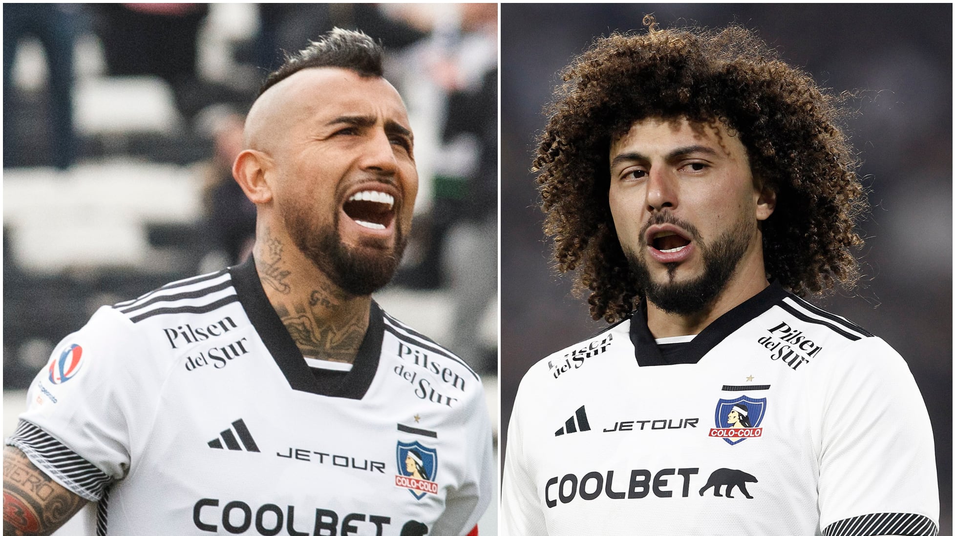 Arturo Vidal y Maxi Falcón