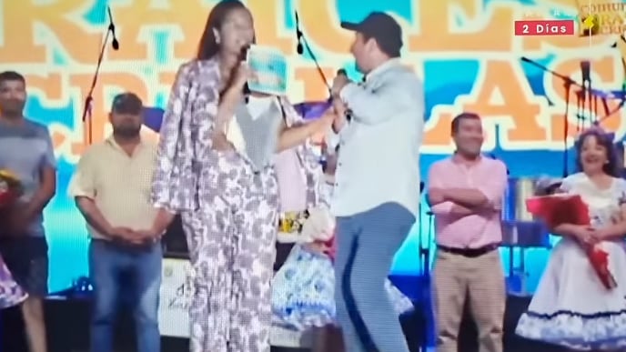 Alcalde de Coihueco con Betsy Camino