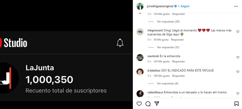 Julio Cesar cumplirá el desafío de tatuarse "La Junta". Captura de pantalla