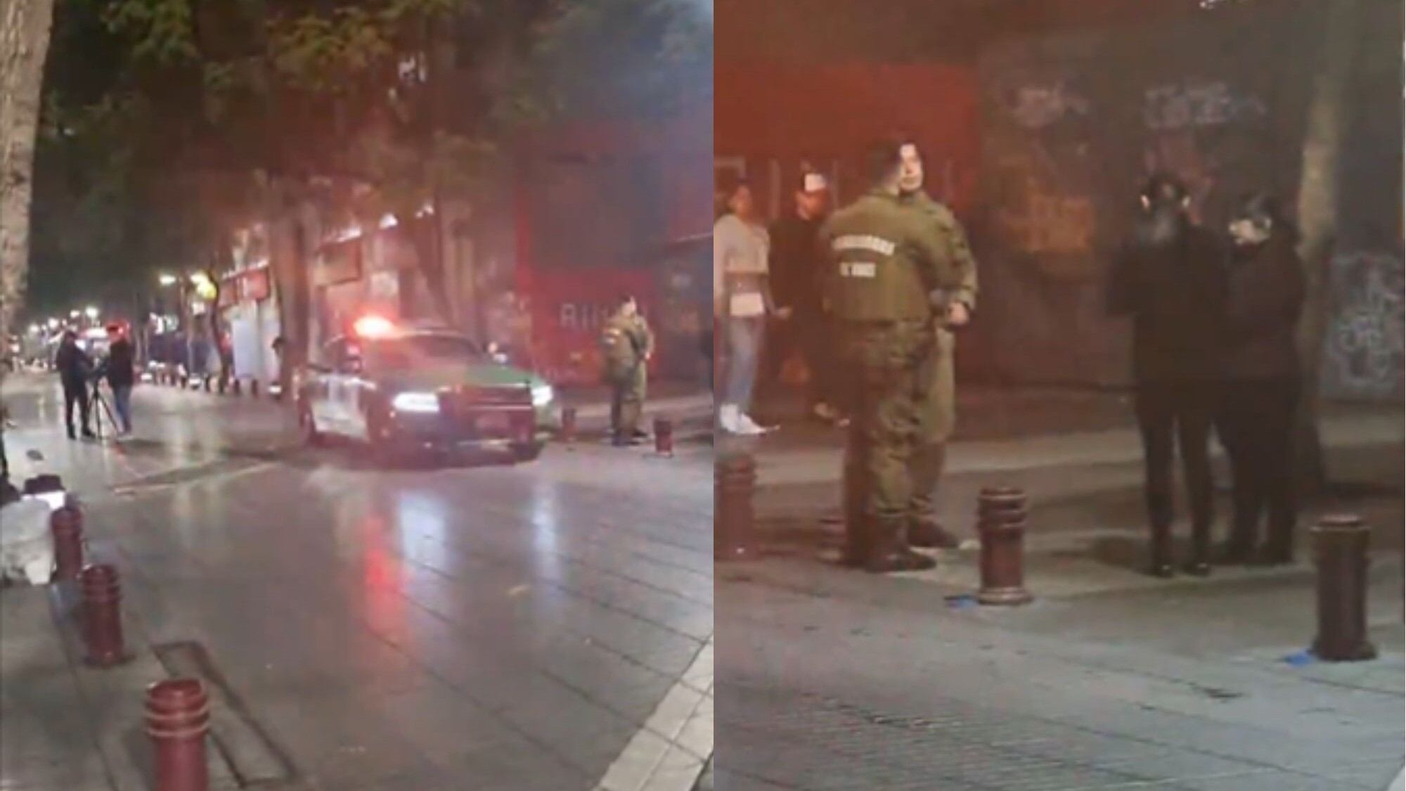 Delincuentes protagonizaron violento turbazo en un local de centro de Santiago: sujetos golpearon a los trabajadores