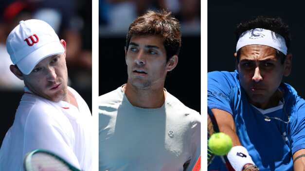 Nicolás Jarry, Cristian Garin y Alejandro Tabilo / Getty