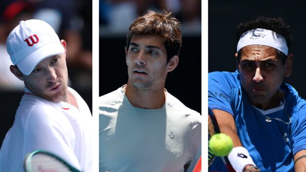 Nicolás Jarry, Cristian Garin y Alejandro Tabilo / Getty