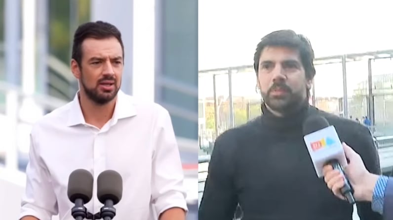 Tomás Vodanovic y Joaquín Lavín León | Captura: Instagram @tomasvodanovic y T13