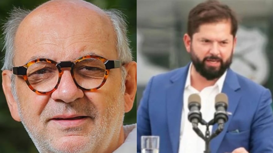 Luis Gnecco y Gabriel Boric