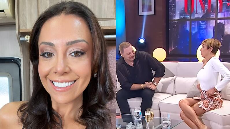 Mariela Sotomayor en el panel de Only Fama | Captura: Instagram @mariela_sotomayor y Only Fama