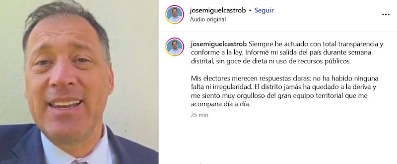 El parlamentario RN descartó haber hecho un uso fraudulento de los recursos fiscales al momento de ausentarse del Congreso Nacional por 24 días en 2022 para viajar a Estados Unidos.