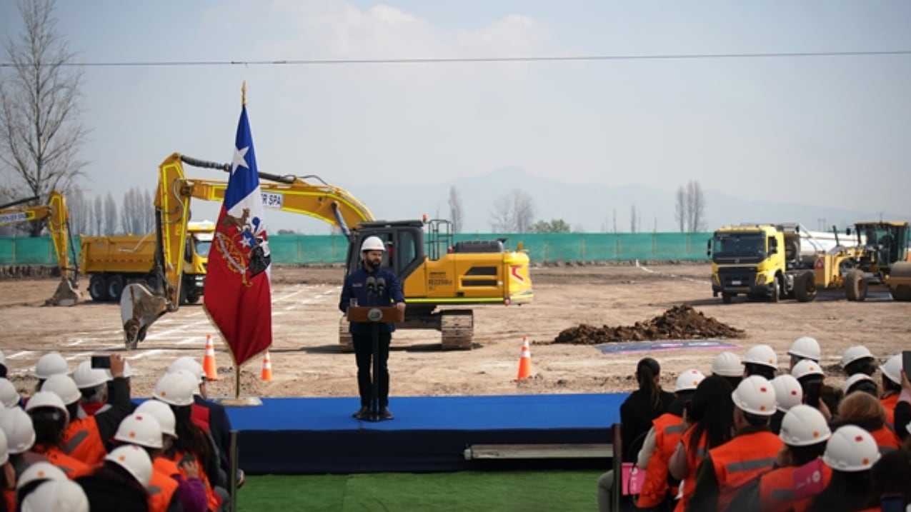 Presidente Boric dio inicio a las obras de la Línea 9 del Metro de Santiago