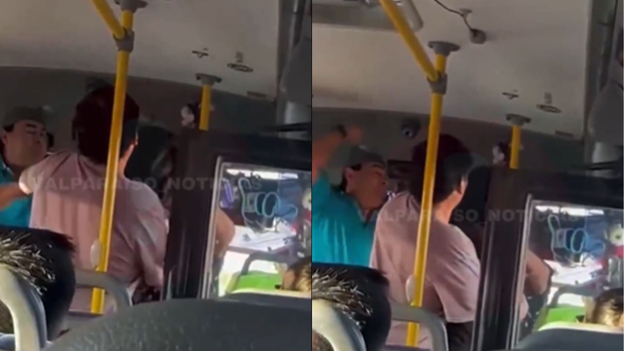 Chofer agredió a joven en micro en Viña del Mar | X