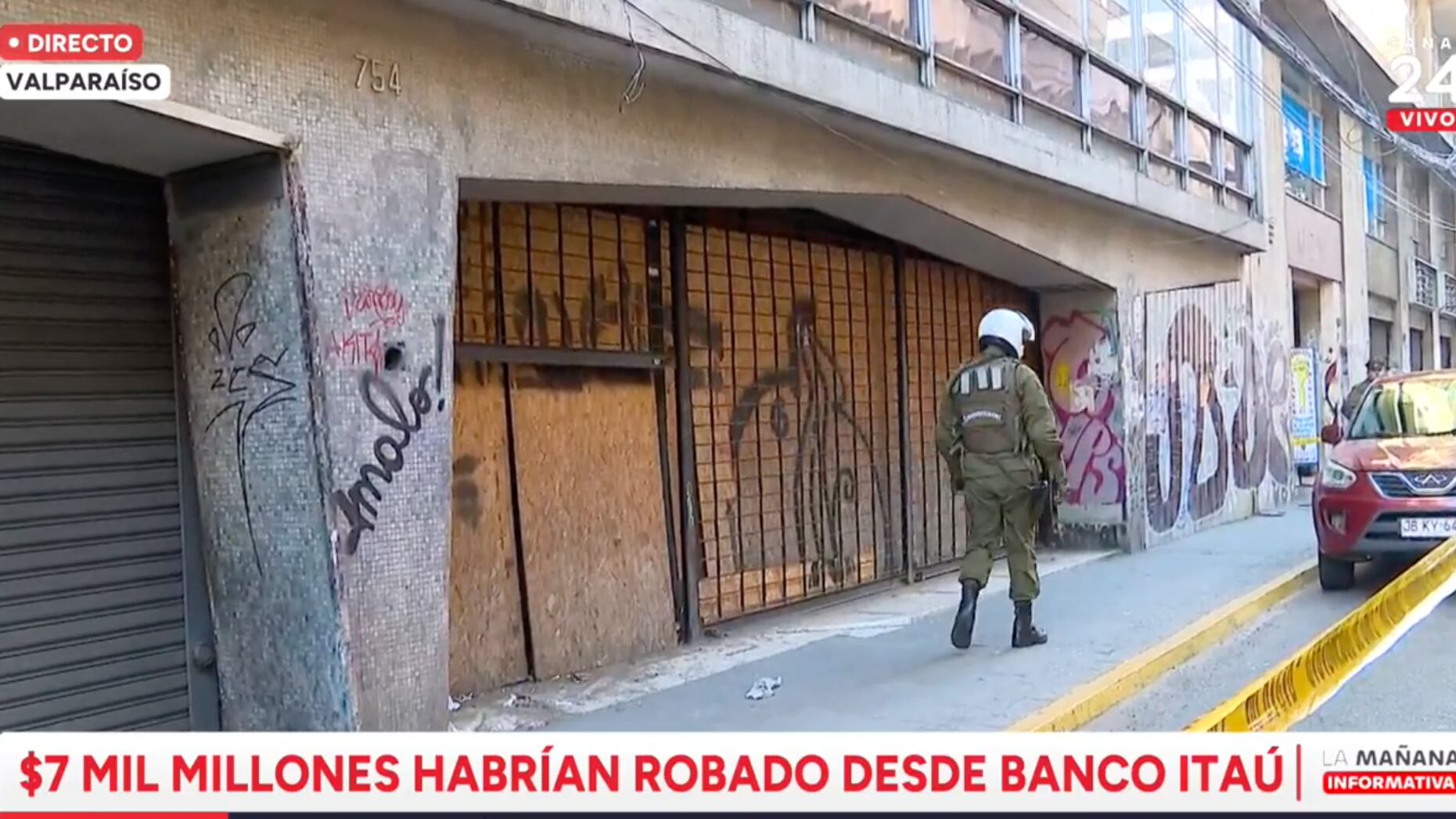 Millonario robo a banco en Valparaíso