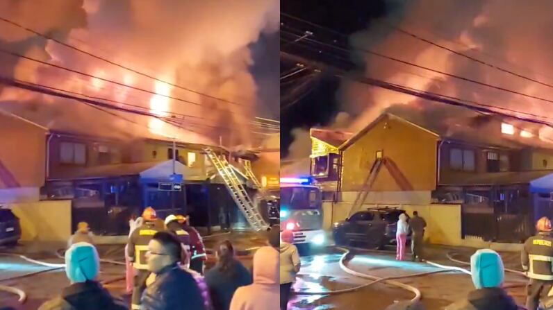 Incendio en Chiguayante | Fuente: X de @terresPenquista