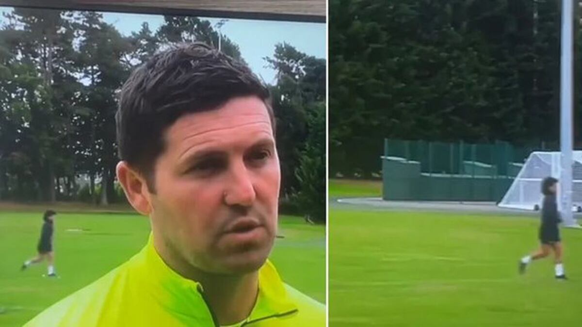 Así apareció el astro argentino.