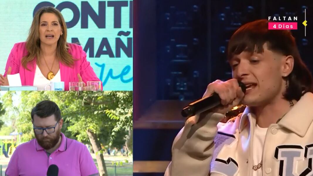 Monserrat Álvarez y Peso Pluma en "Contigo en la mañana"