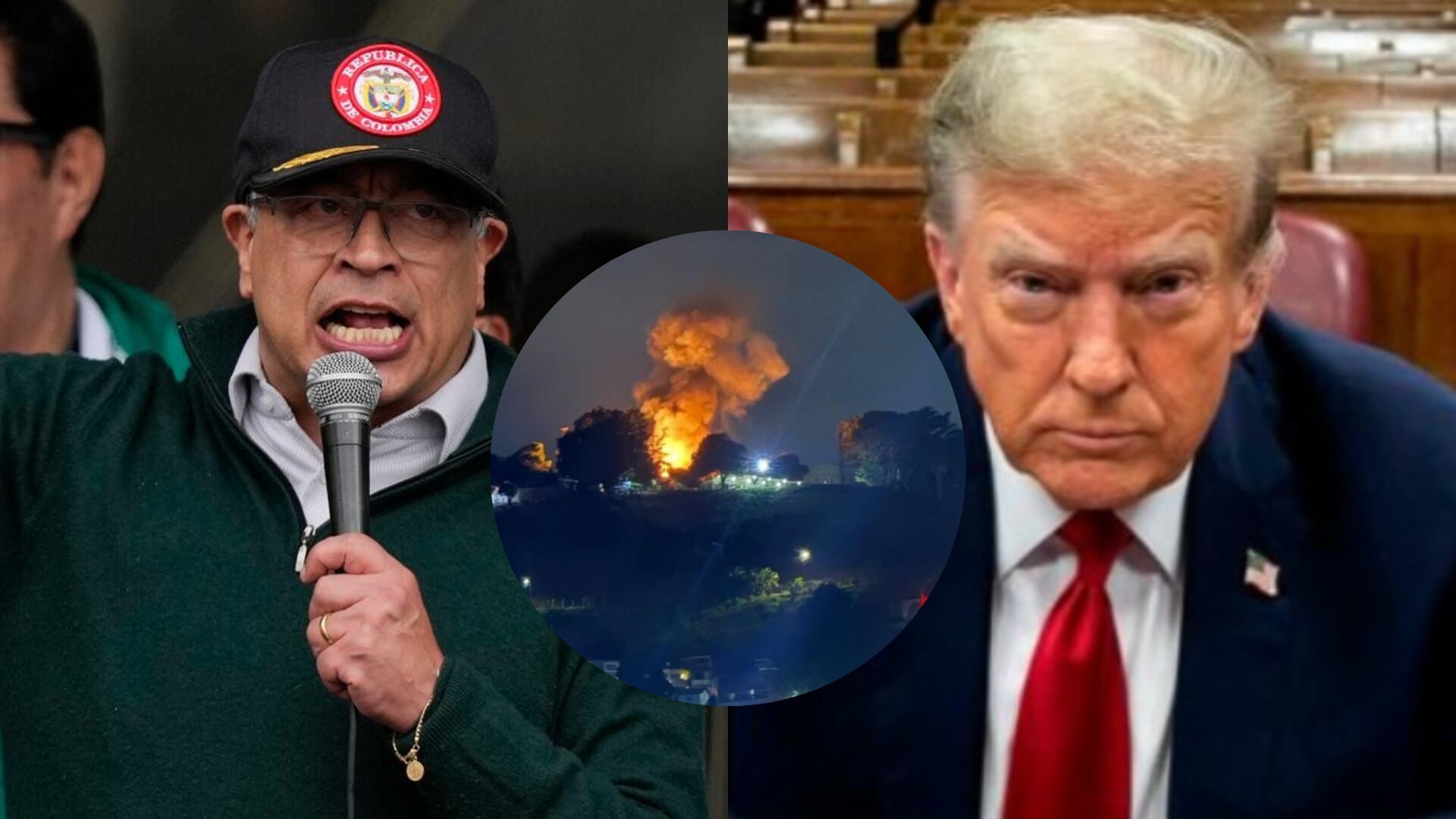 Trump no descarta ataque en Colombia para ir a por Petro