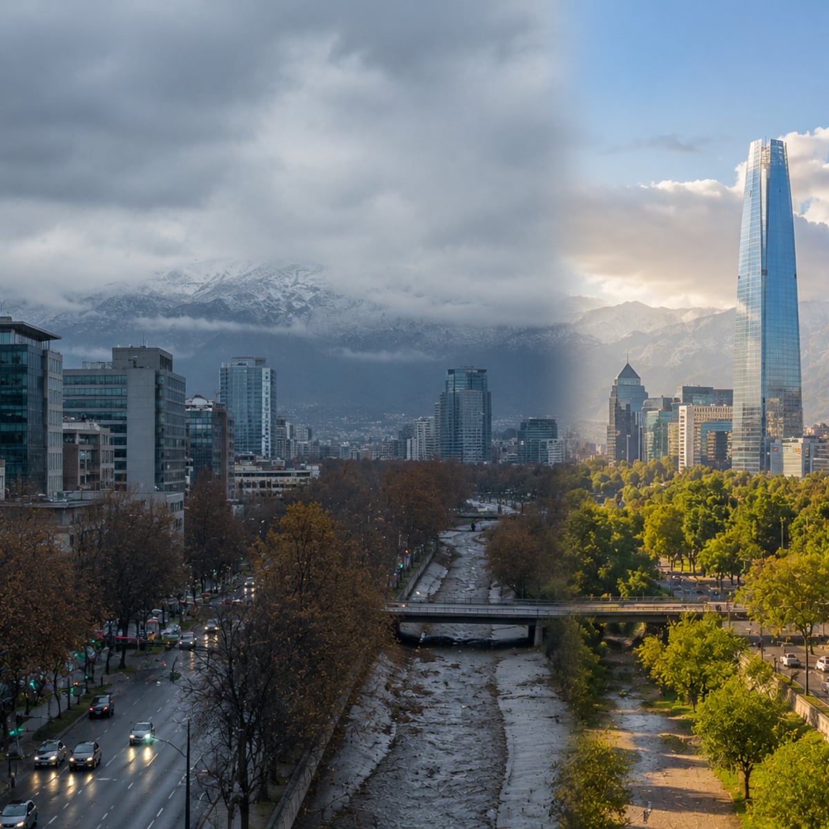 Cambio brusco de clima en Santiago: de frío extremo a 25°C Cambio brusco de clima en Santiago: de frío extremo a 25°C