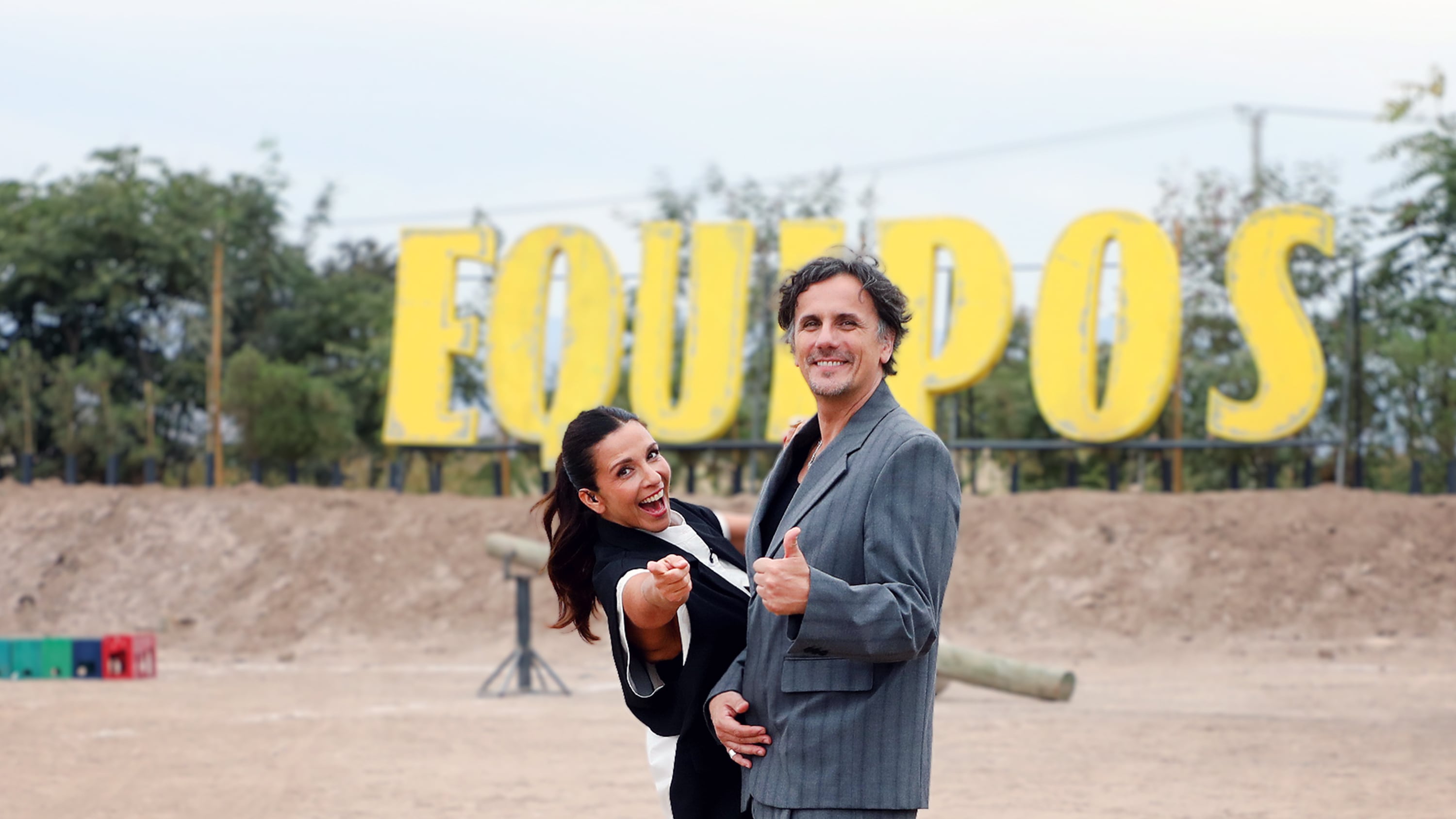 Karla Constant y Sergio Lagos para "Vecinos al límite" | Gentileza: Canal 13