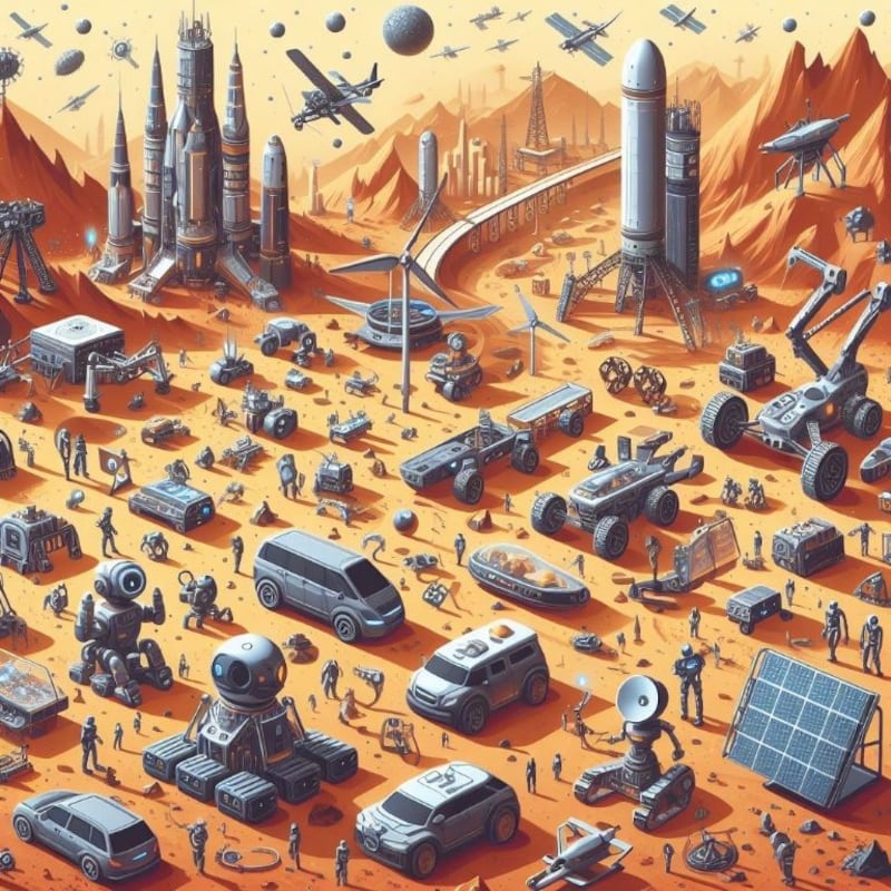 Humanos en Marte