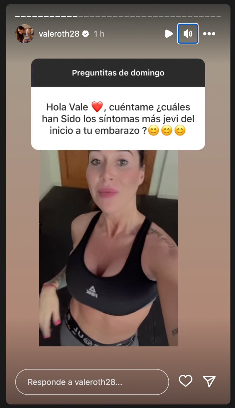 Vale Roth Historias - Fuente: Instagram