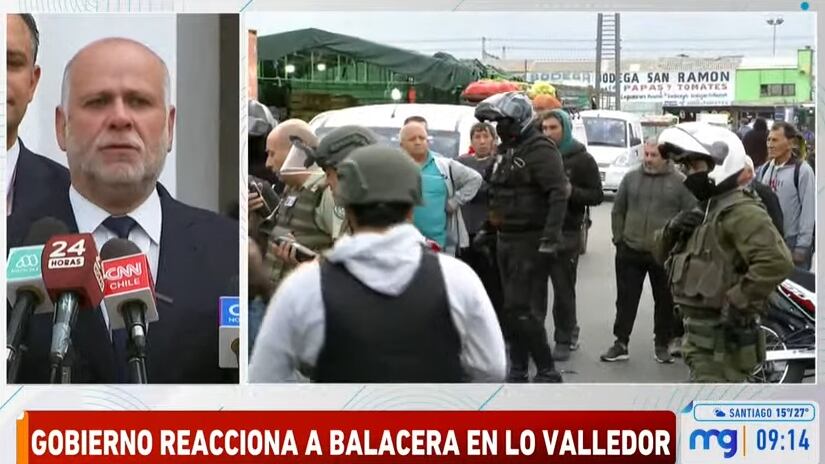 El secretario de la Presidencia se pronunció esta mañana por la balacera de Lo Valledor.