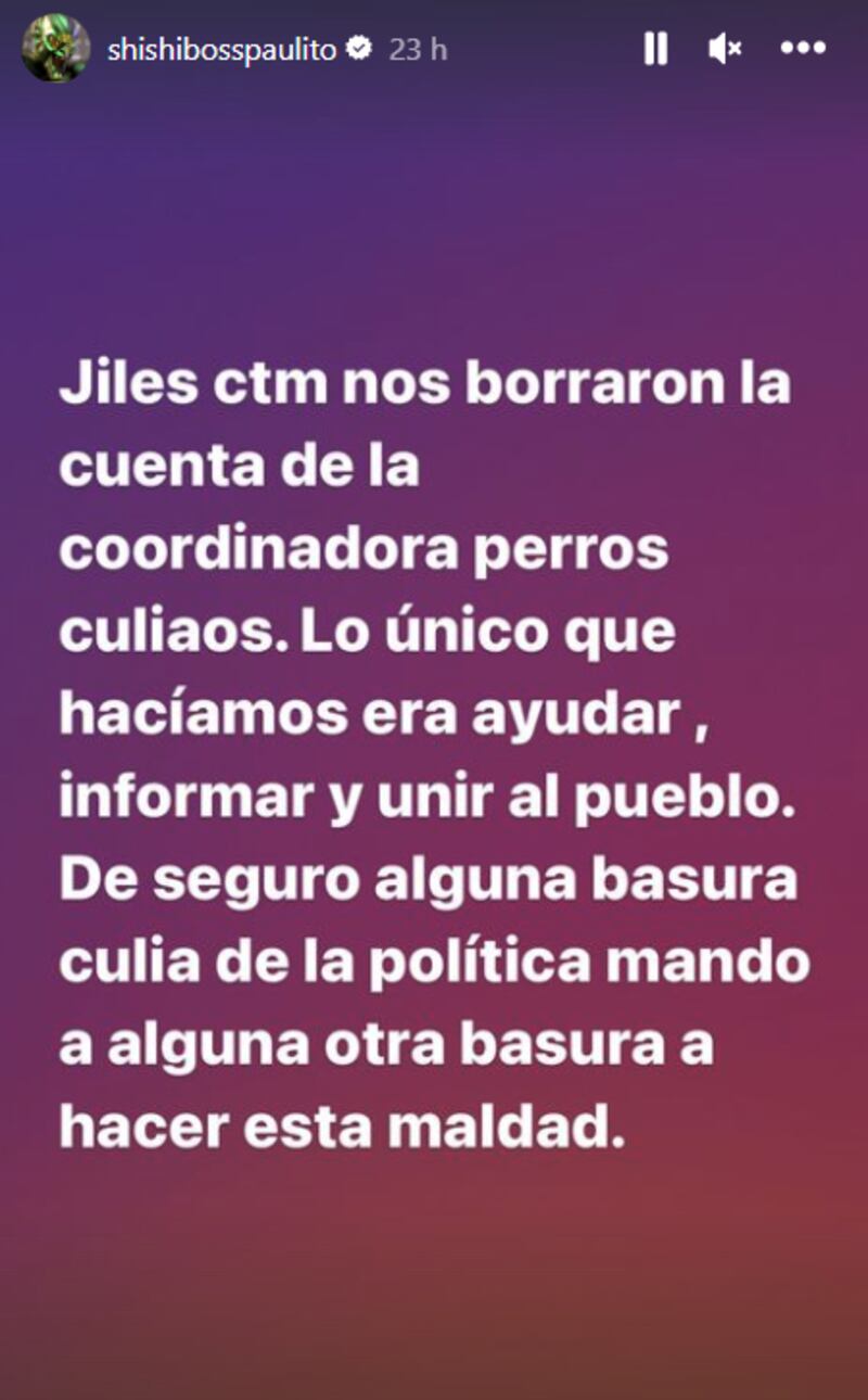 Historia de Pablo Chill-E | Instagram