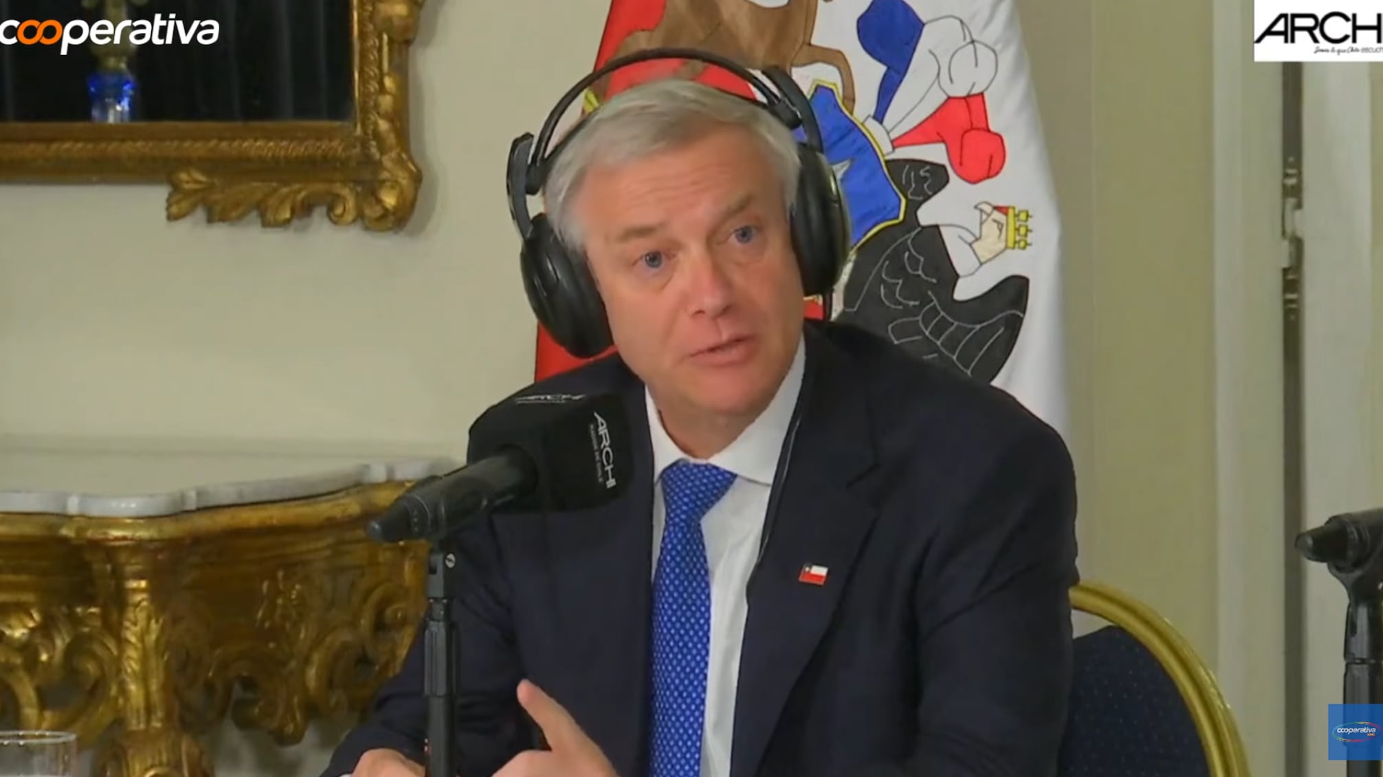El Presidente José Antonio Kast estuvo en una entrevista conjunta con Archi