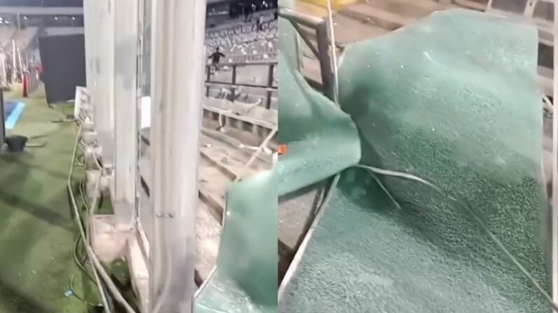Destrozos en el Estadio Monumental | Fuente: Instagram @chvnoticias